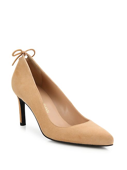 Stuart Weitzman - Peekamid Suede Point Toe Pumps