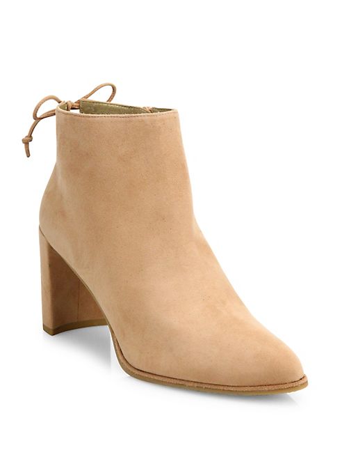 Stuart Weitzman - Lofty Suede Block Heel Booties