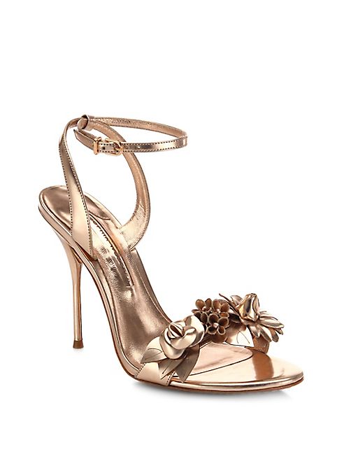 Sophia Webster - Lilico Metallic Leather Ankle-Strap Sandals