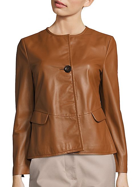 Piazza Sempione - One Button Leather Jacket