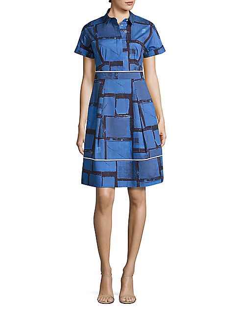 Piazza Sempione - Printed Short Sleeve Dress