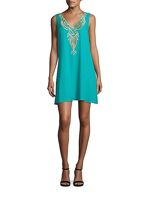 Lilly Pulitzer - Owen Embroidered Trapeze Dress