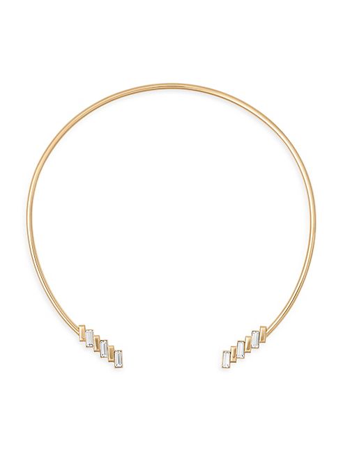 Michael Kors - Black Tie Affair Crystal Collar Necklace/Goldtone