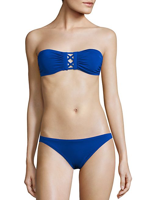 Proenza Schouler - Two-Piece Solid Bandeau Bikini