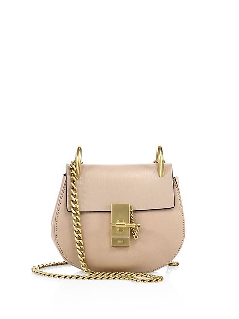 Chloé - Drew Mini Leather Saddle Crossbody Bag