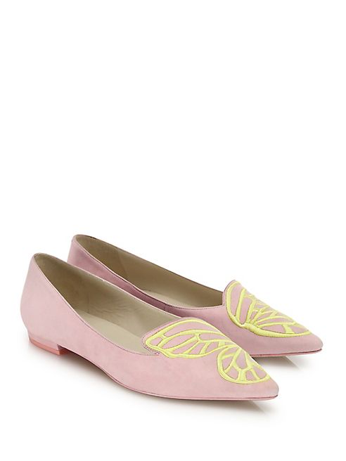 Sophia Webster - Bibi Suede Butterfly Flats