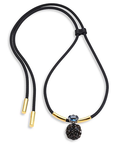 Marni - Crystal Pendant Cord Necklace