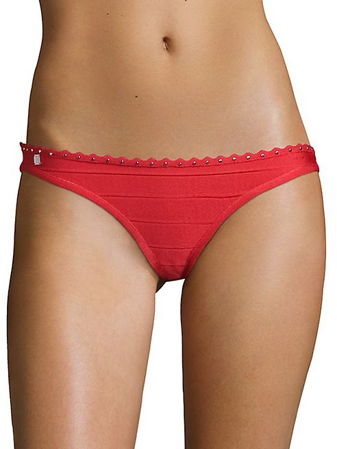 Herve Leger - Bright Poppy Bikini Bottom