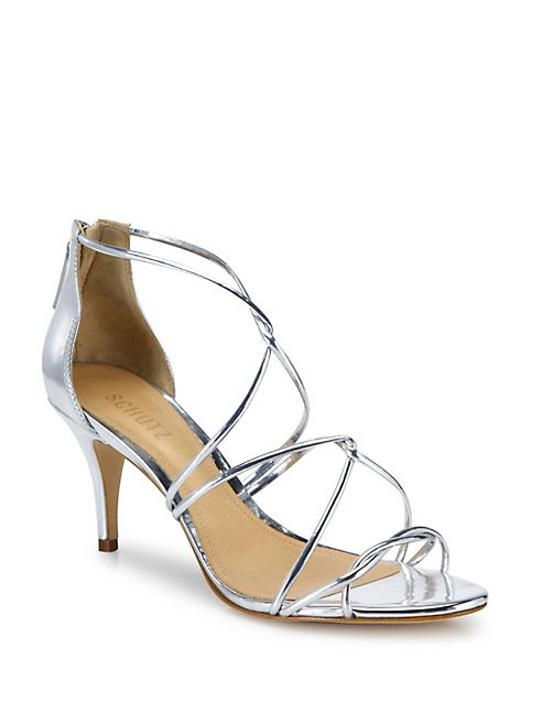 Schutz - Tori Ann Strappy Metallic Sandals