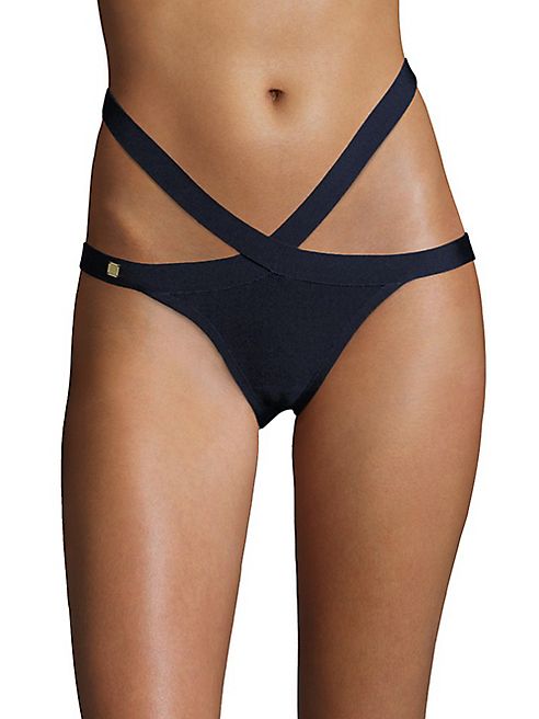 Herve Leger - Strappy Knit Bikini Bottom