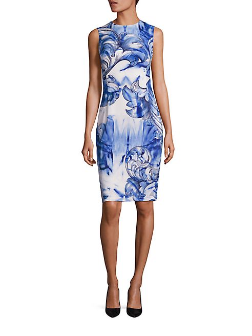 Versace Collection - Sleeveless Paisley-Print Dress