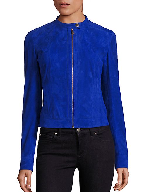 Versace Collection - Suede Moto Jacket