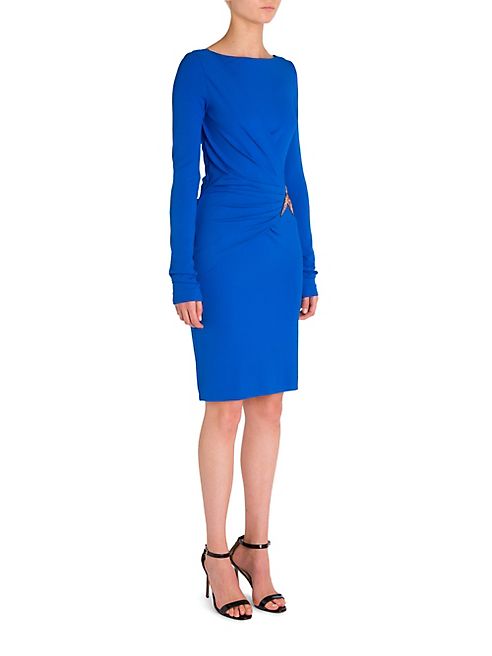 Emilio Pucci - Jersey Wrap Embroidered Dress