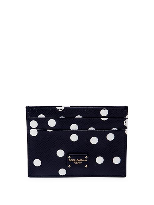 Dolce & Gabbana - Polka-Dot Leather Card Case