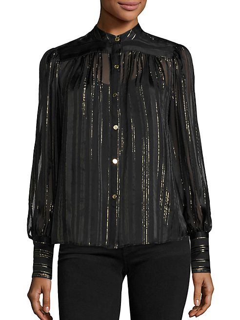 FRAME - Chloe Pleated Blouse