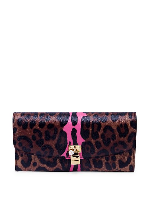 Dolce & Gabbana - Leopard-Print Leather Continental Wallet