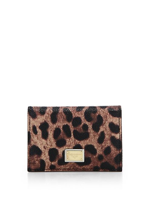 Dolce & Gabbana - Leopard-Print Card Holder