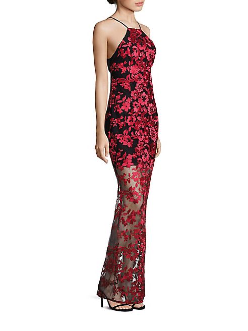 ABS - Lace Halter Gown