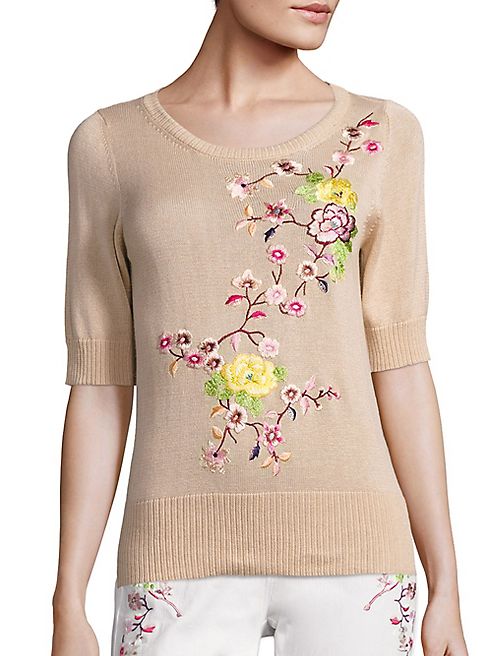 Etro - Floral Embroidered Top