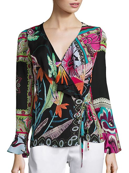 Etro - Printed Ruffle Blouse