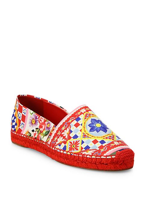 Dolce & Gabbana - Carretto Leather Espadrilles