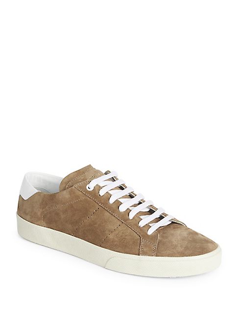 Saint Laurent - Suede Low-Top Sneakers