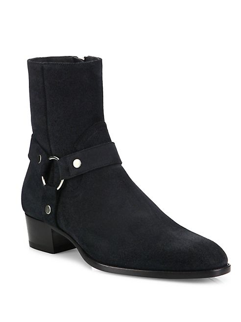 Saint Laurent - Wyatt Harness Leather Boots