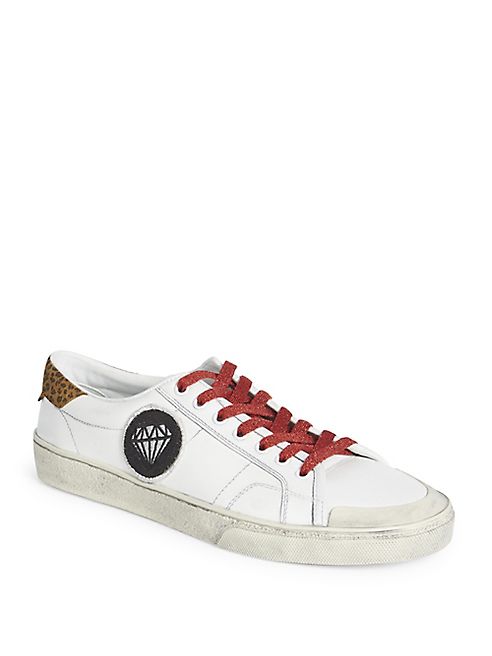 Saint Laurent - Leather Low-Top Sneakers