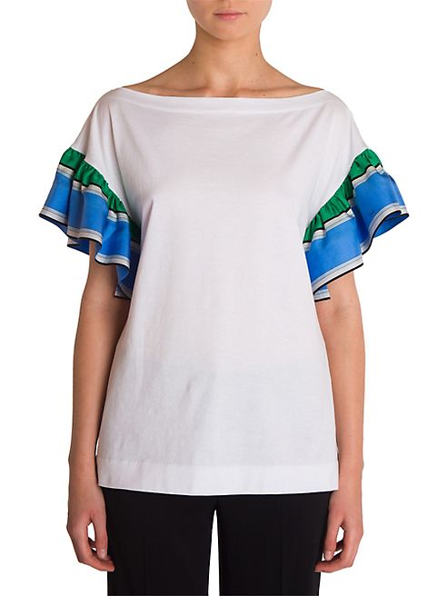 Emilio Pucci - Ruffle Sleeve Tee