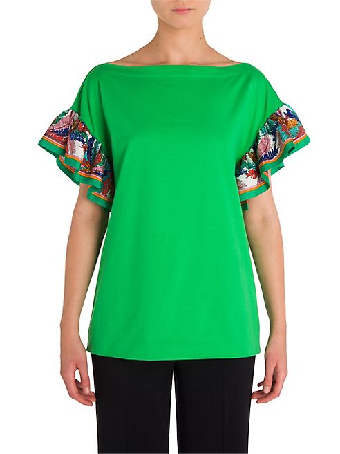 Emilio Pucci - Ruffle Sleeve Tee