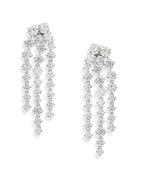 Adriana Orsini - Statement Pavé Chandelier Earrings