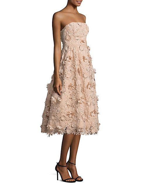 NICHOLAS - 3D Lace Strapless Dress