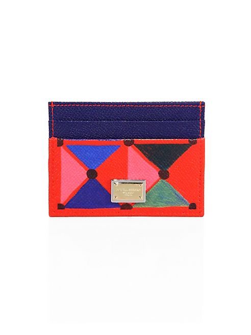 Dolce & Gabbana - Printed Leather Card Case