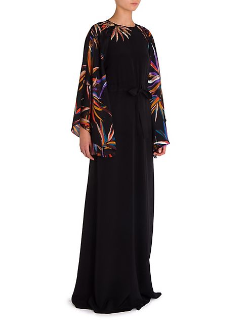 Emilio Pucci - Silk Cady Embroidered Gown