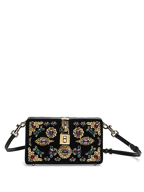 Dolce & Gabbana - Miss Dolce Evening Crystal-Embellished Shoulder Bag