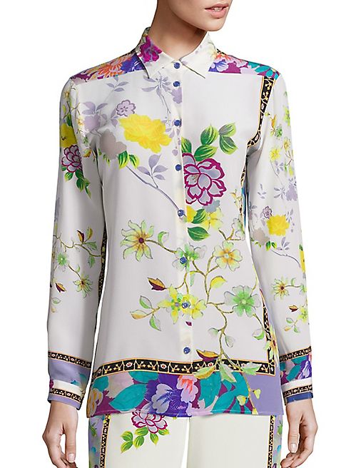 Etro - Floral Button Front Blouse