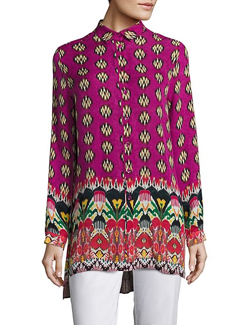 Etro - Printed Hi-Lo Blouse