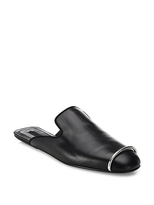 Alexander Wang - Jaelle Leather Loafer Slides