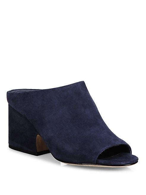 Vince - Petra Suede Block Heel Mules