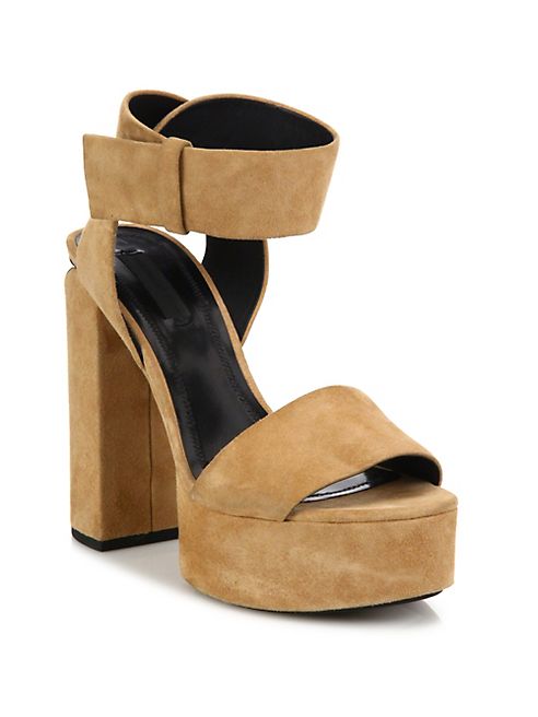 Alexander Wang - Keke Suede Tilt-Heel Platform Sandals