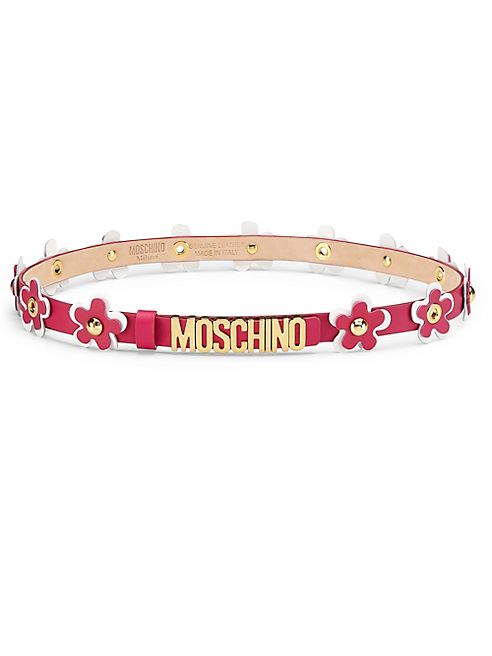 Moschino - 3D Flower Logo Belt