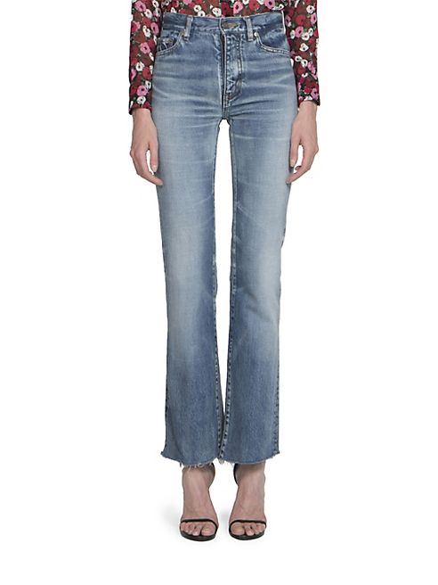 Saint Laurent - Cropped Flared Jeans