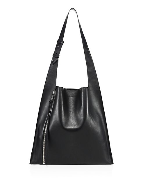 Elena Ghisellini - Estia Leather Zip Hobo Bag