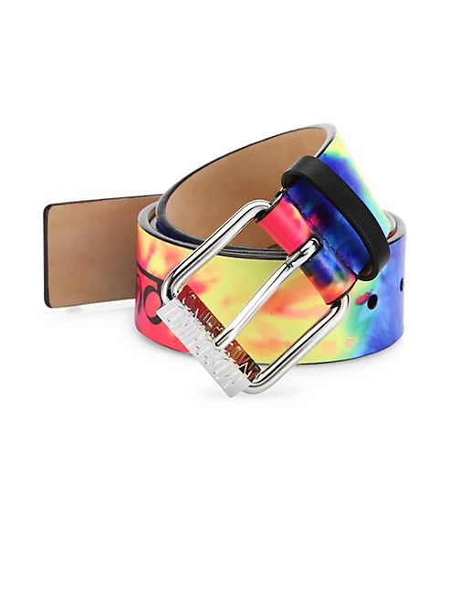 Moschino - Fantasy Tie Dye Leather Belt