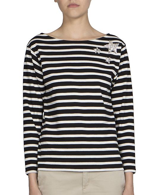 Saint Laurent - Striped Star Tee