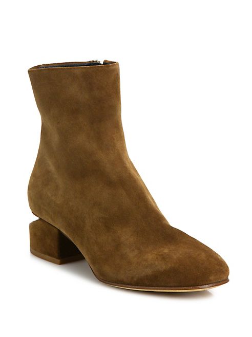 Alexander Wang - Kelly Tilt-Heel Suede Booties