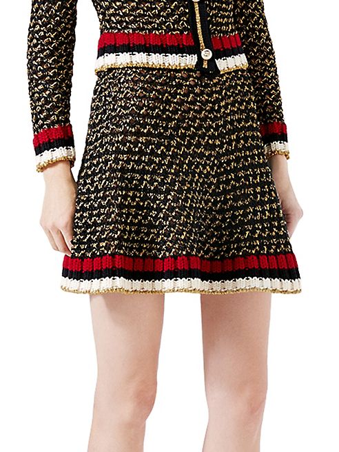 Gucci - Web Lurex Blend Skirt