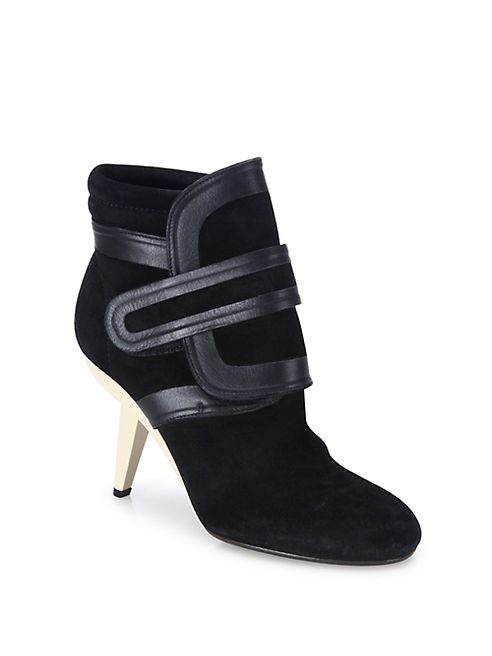 Marni - Grip-Tape Suede & Leather Booties