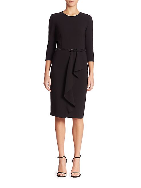 Max Mara - Biacco Ruffle Dress