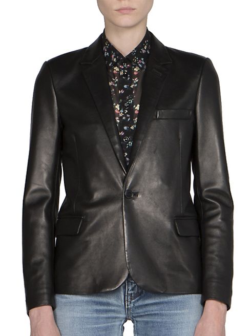 Saint Laurent - Leather Blazer